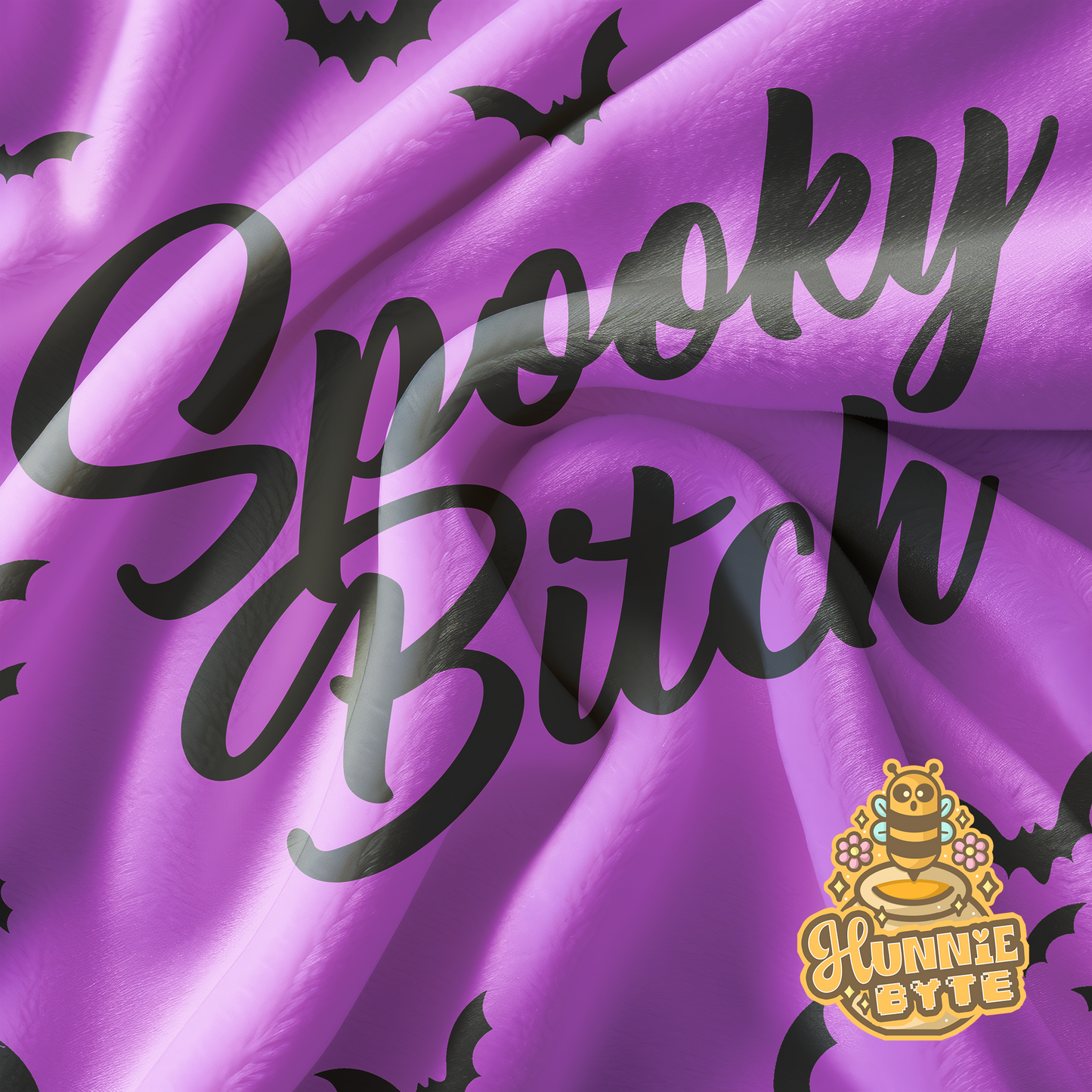 Spooky Bitch Purple Blanket
