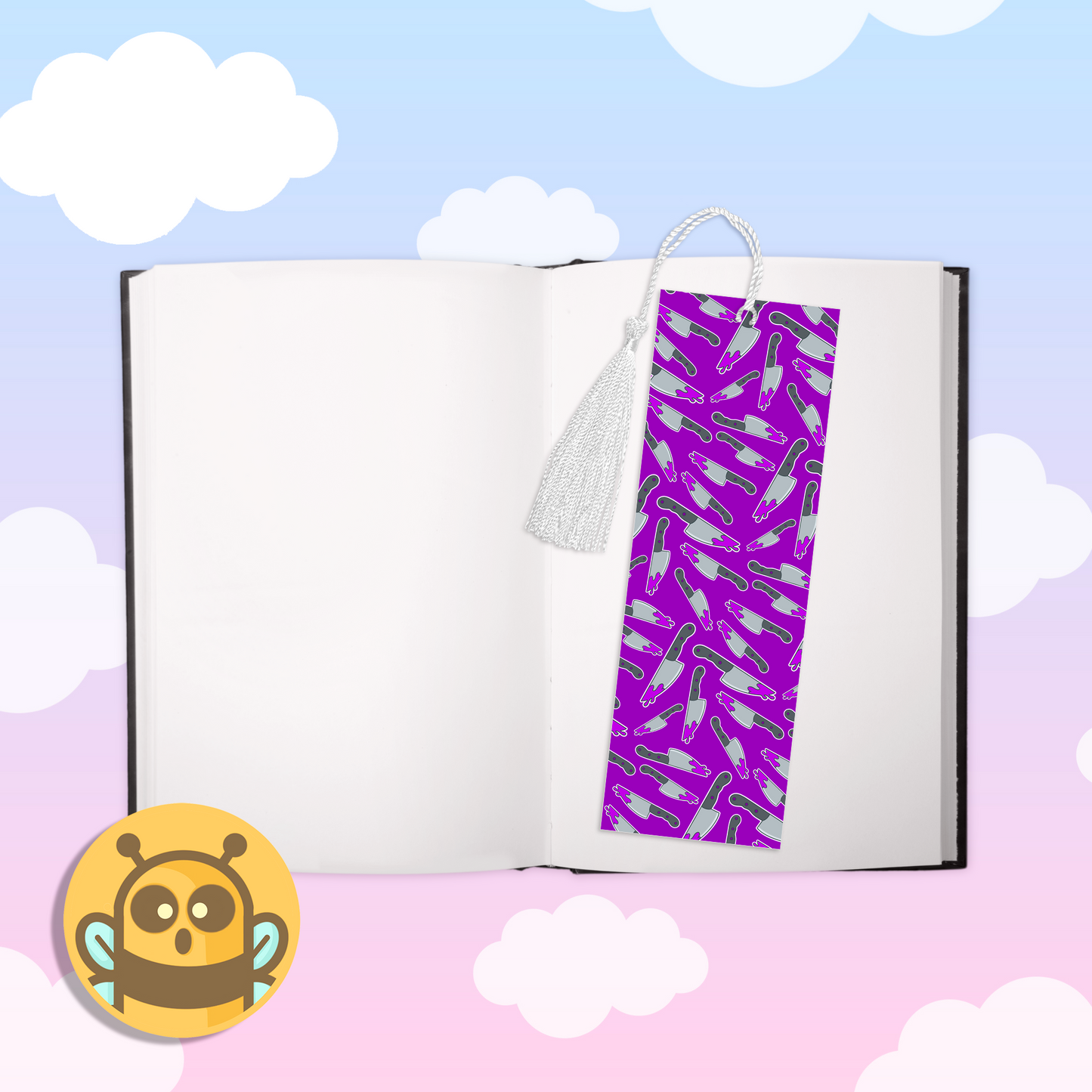 Stabby Knife Purple Bookmark