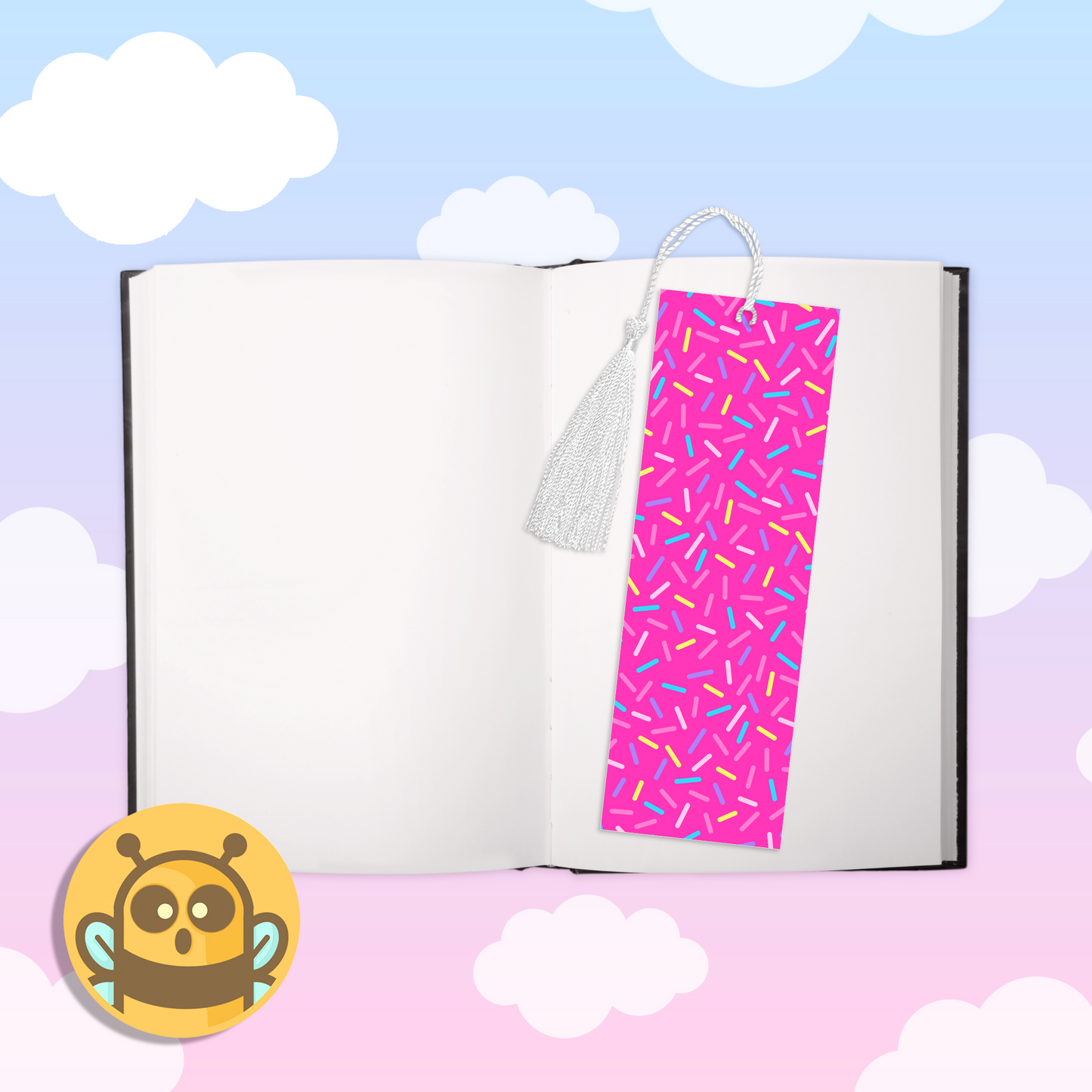Confetti Pink Bookmark