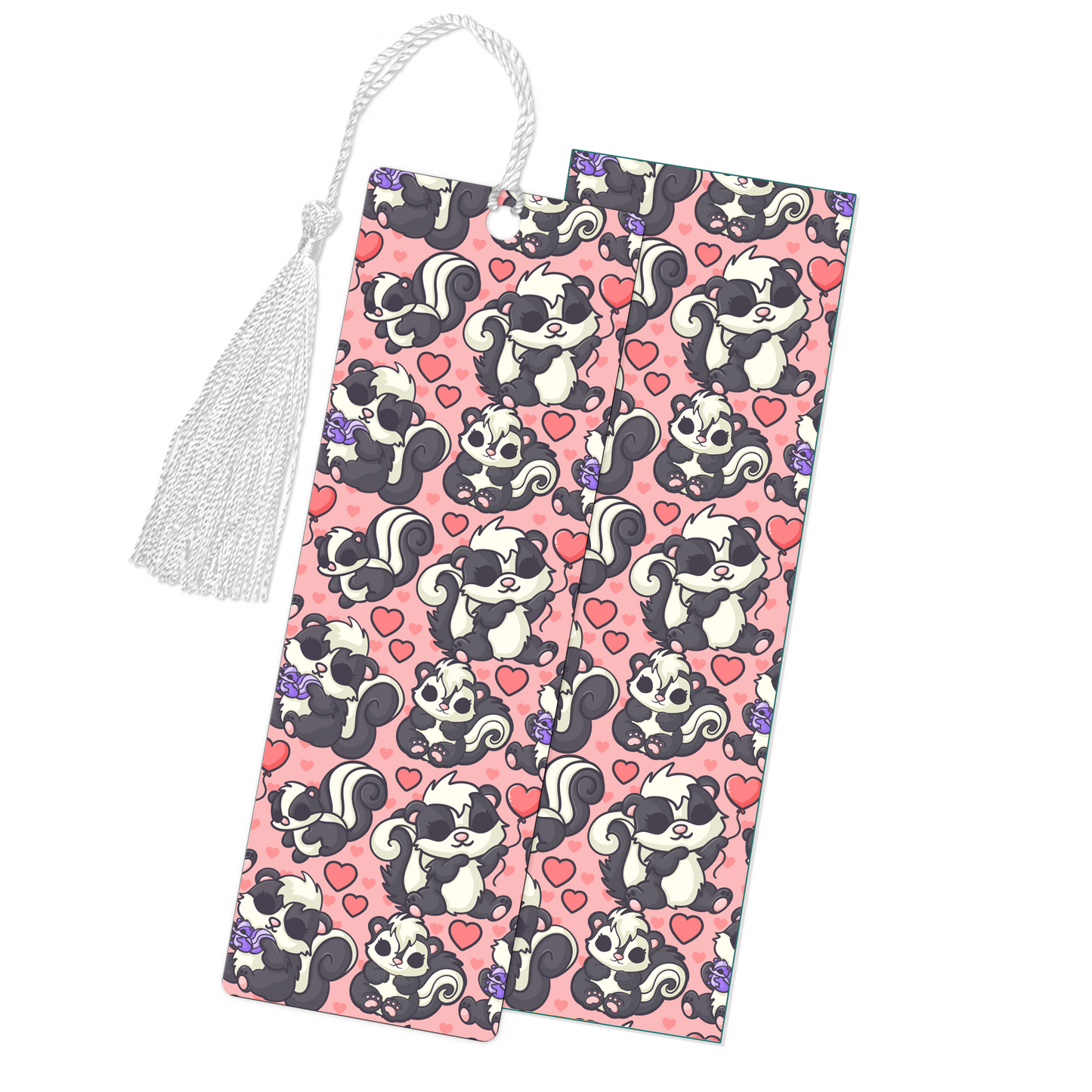 Skunk Party Pink Bookmark