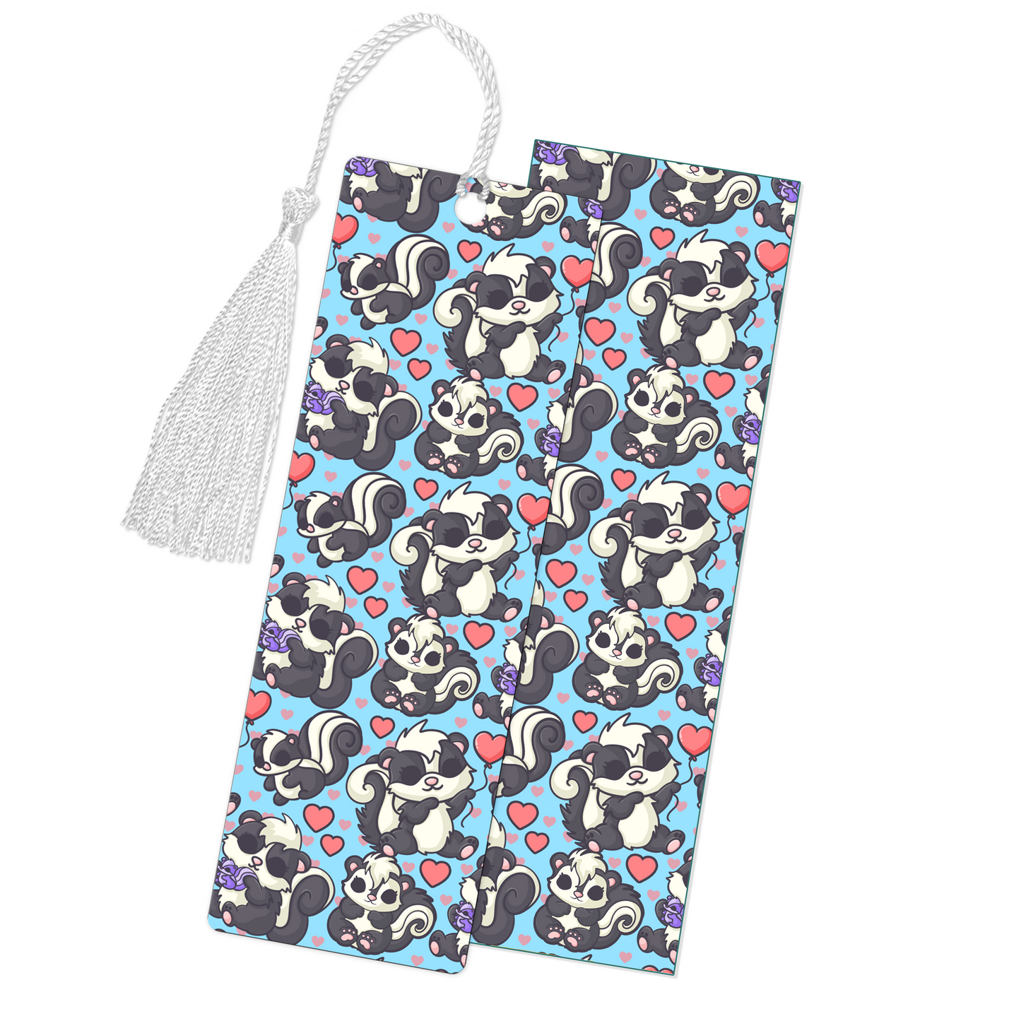 Skunk Party Blue Bookmark