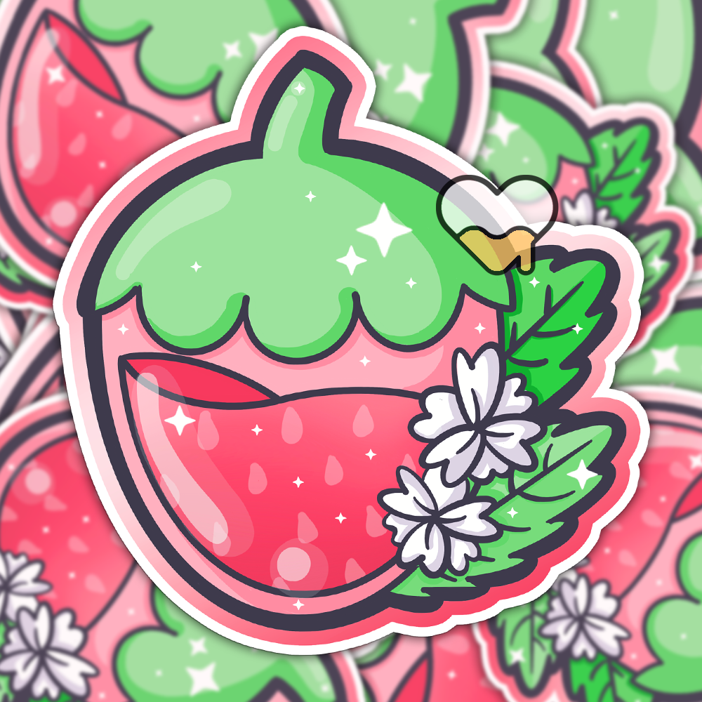 Juicy Strawberry Sticker