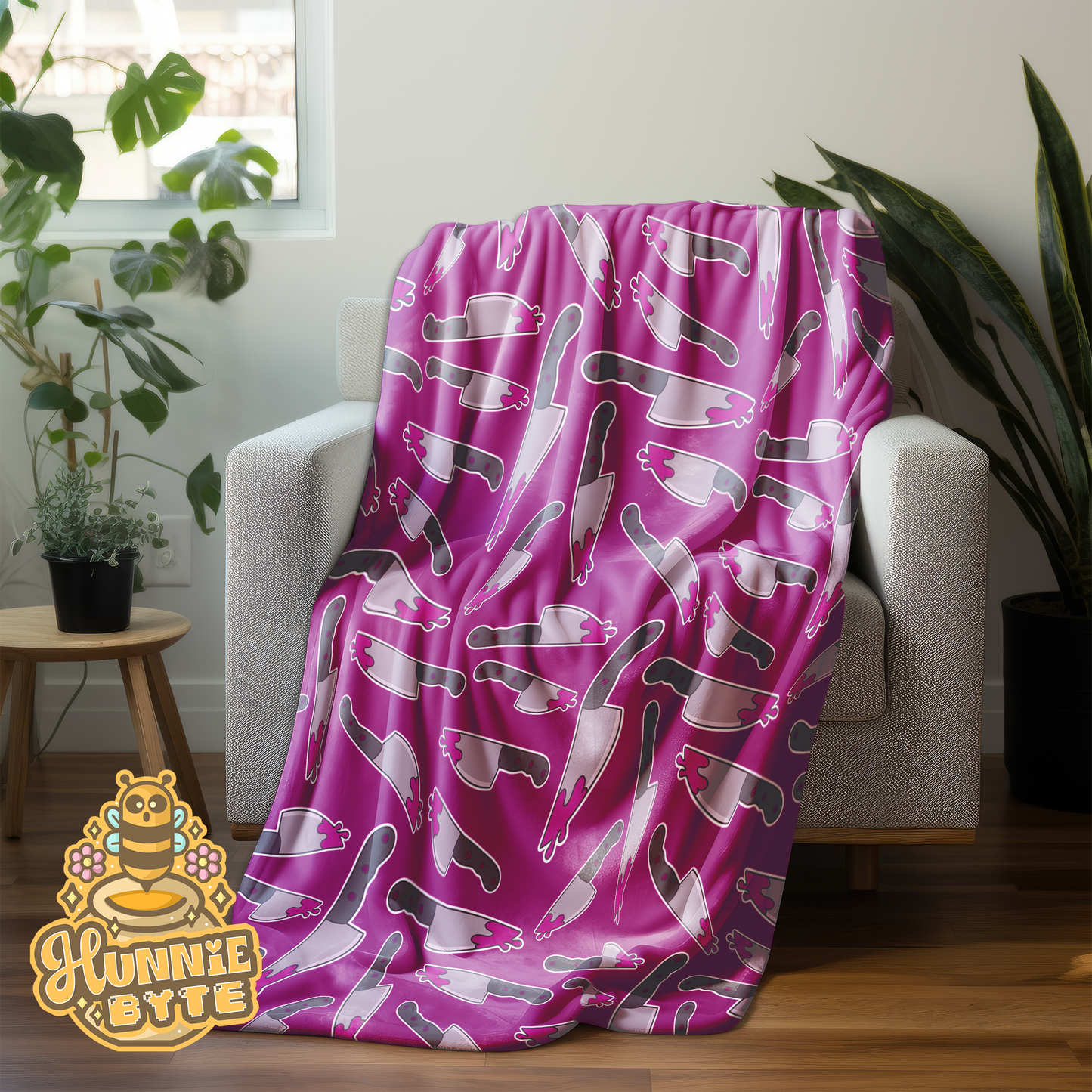 Pink Stabby Blanket