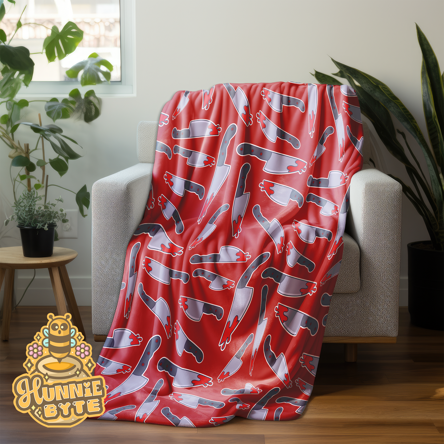 Red Stabby Blanket