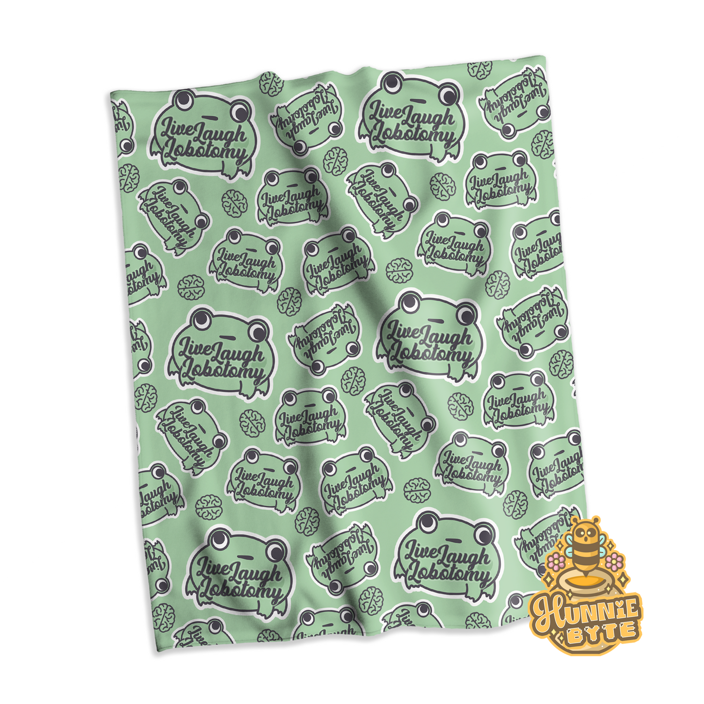 Live Laugh Lobotomy Blanket
