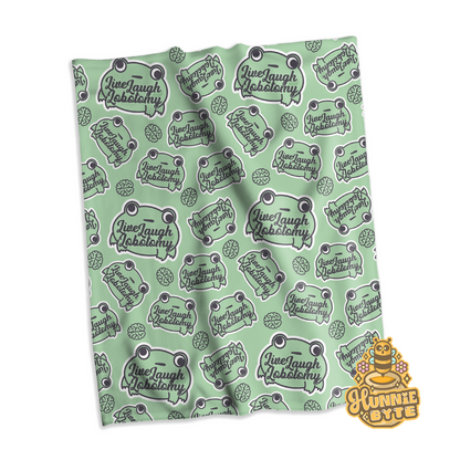 Live Laugh Lobotomy Blanket