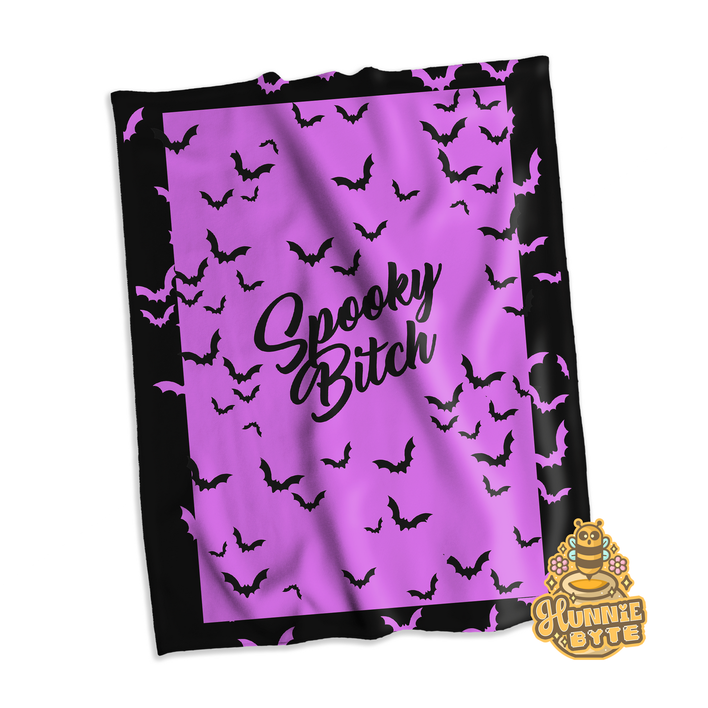 Spooky Bitch Purple Blanket
