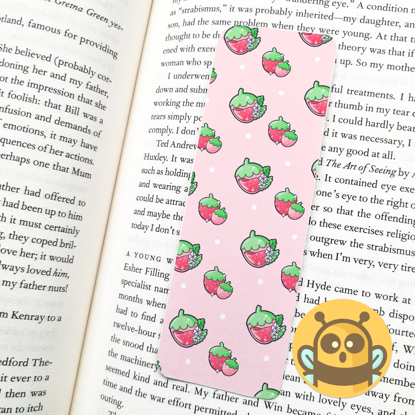 Juicy Strawberry Bookmark