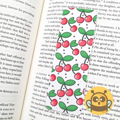 Juicy White Cherry Bookmark