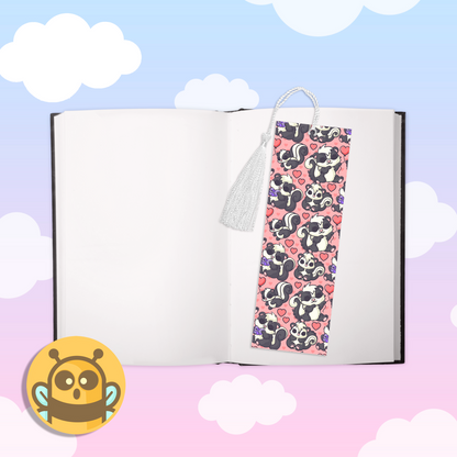 Skunk Party Pink Bookmark