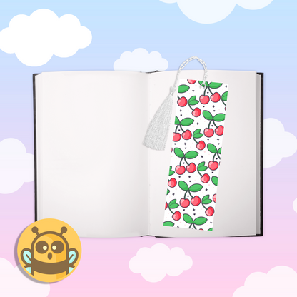 Juicy White Cherry Bookmark