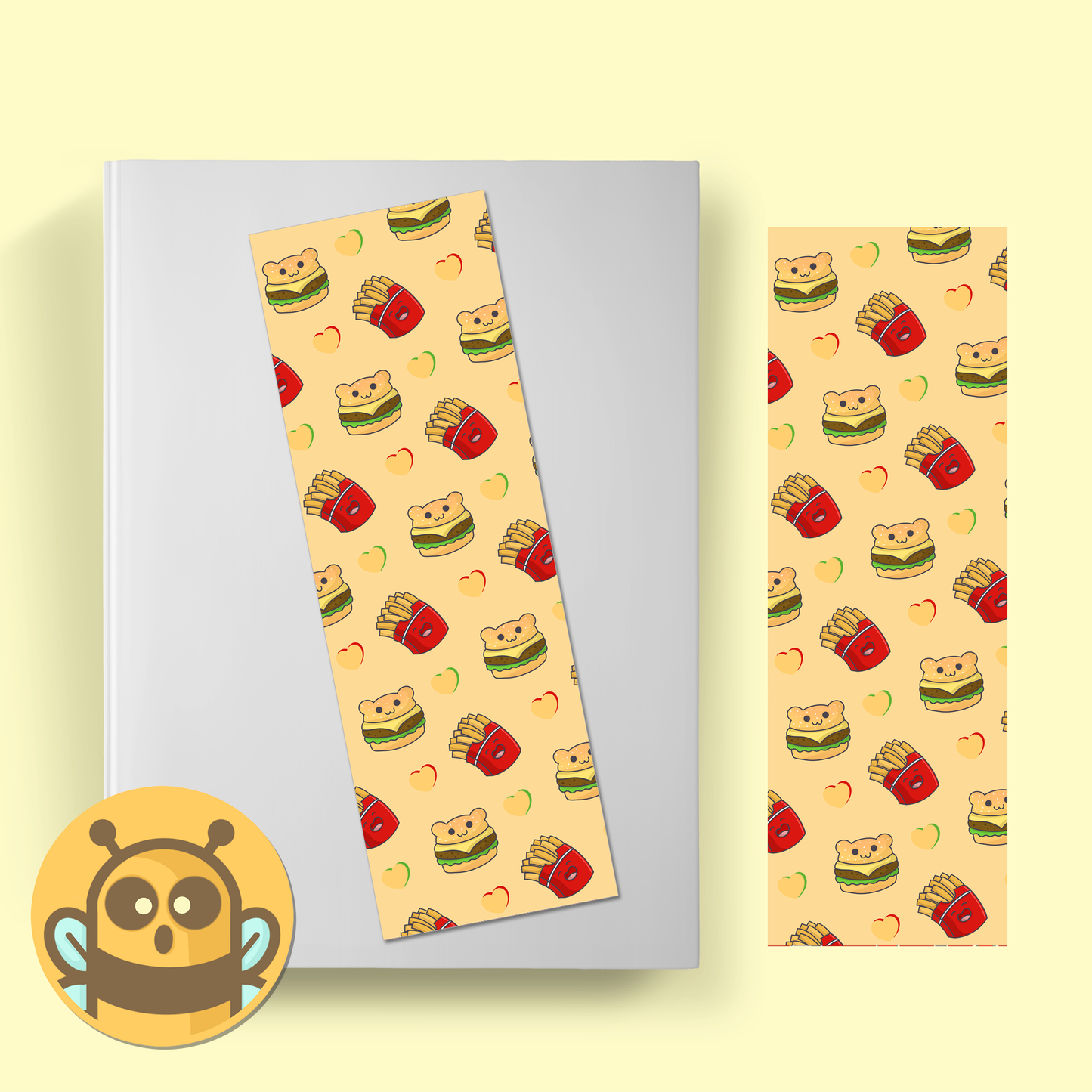 Burger and Fry Friends Bookmark