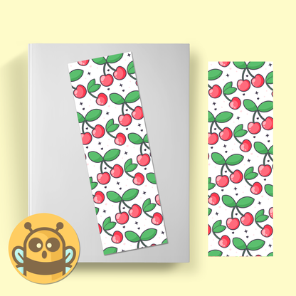Juicy White Cherry Bookmark