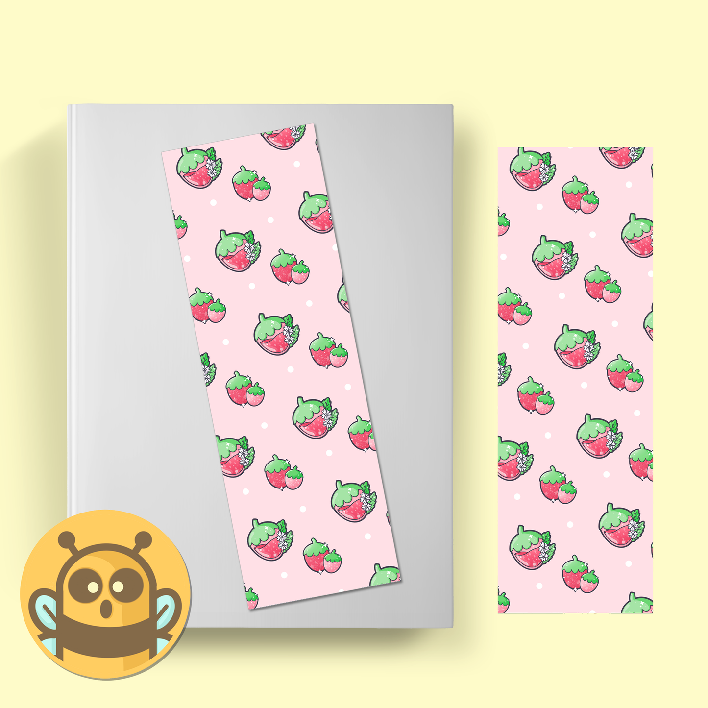 Juicy Strawberry Bookmark