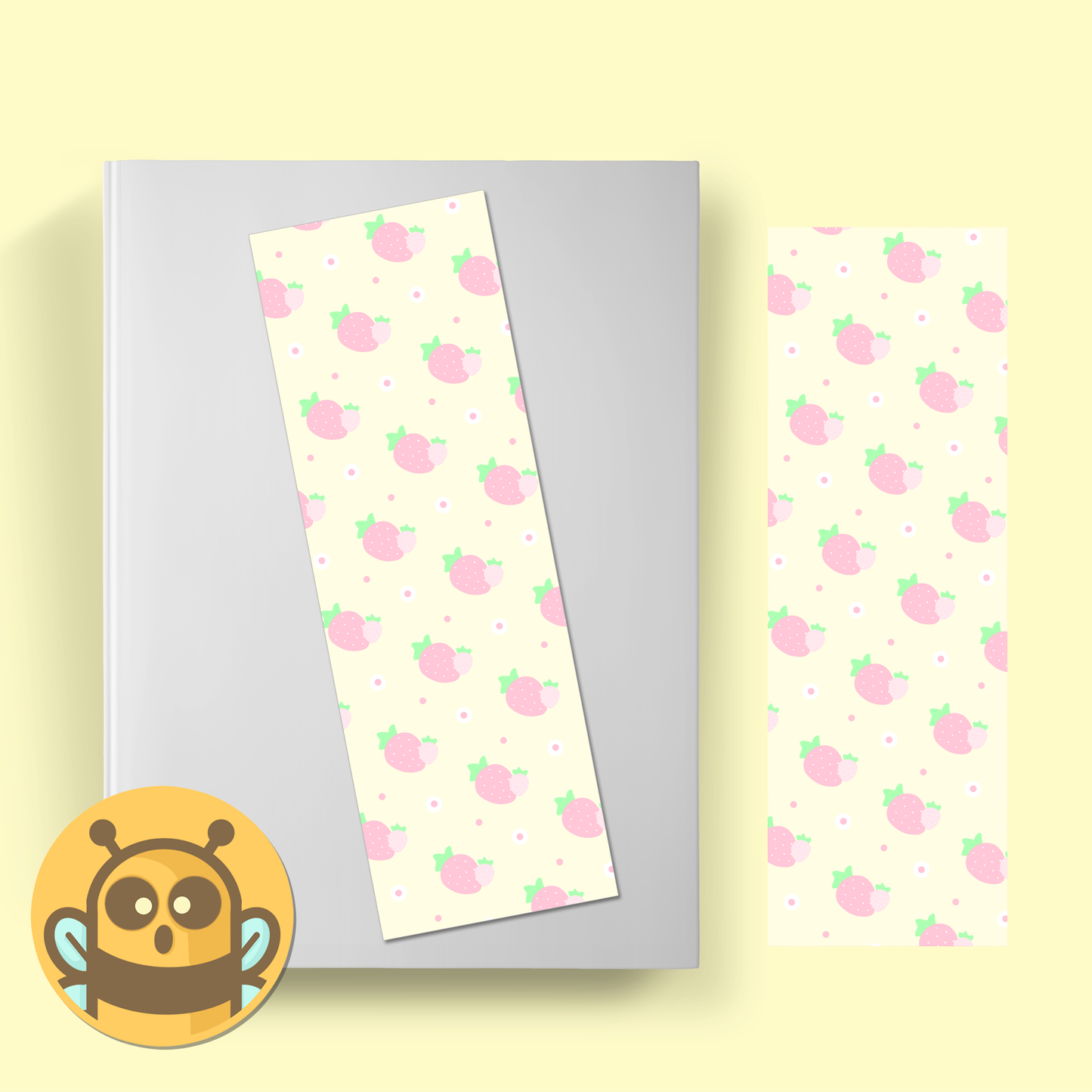 Dreamy Strawberry Bookmark