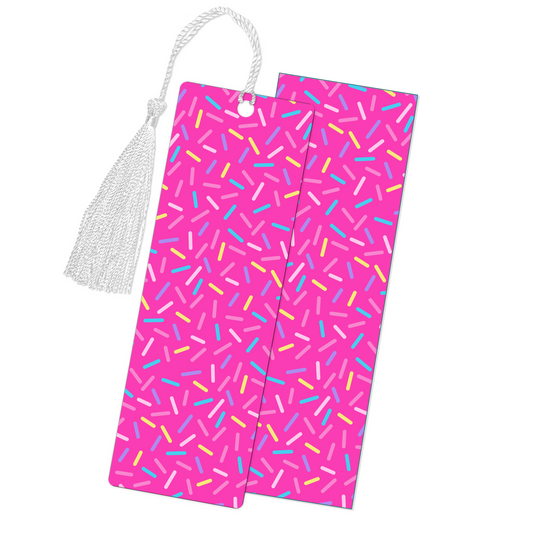 Confetti Pink Bookmark