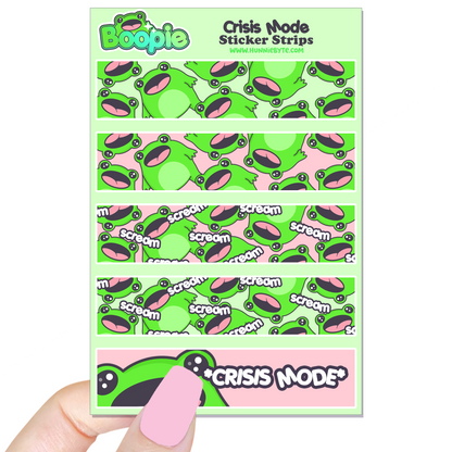 Boopie Crisis Mode Sticker Sheet