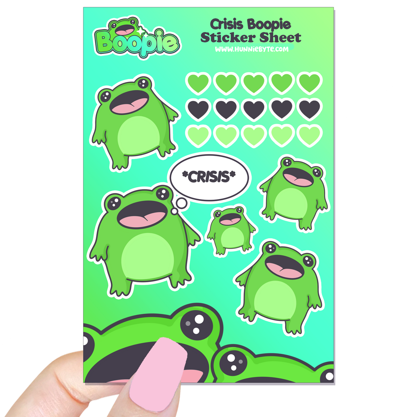 Boopie Crisis Sticker Sheet