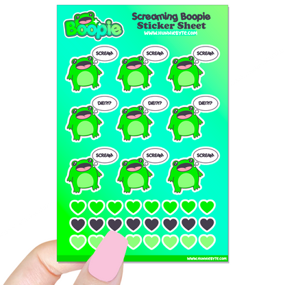 Boopie Screaming Boopie Sticker Sheet