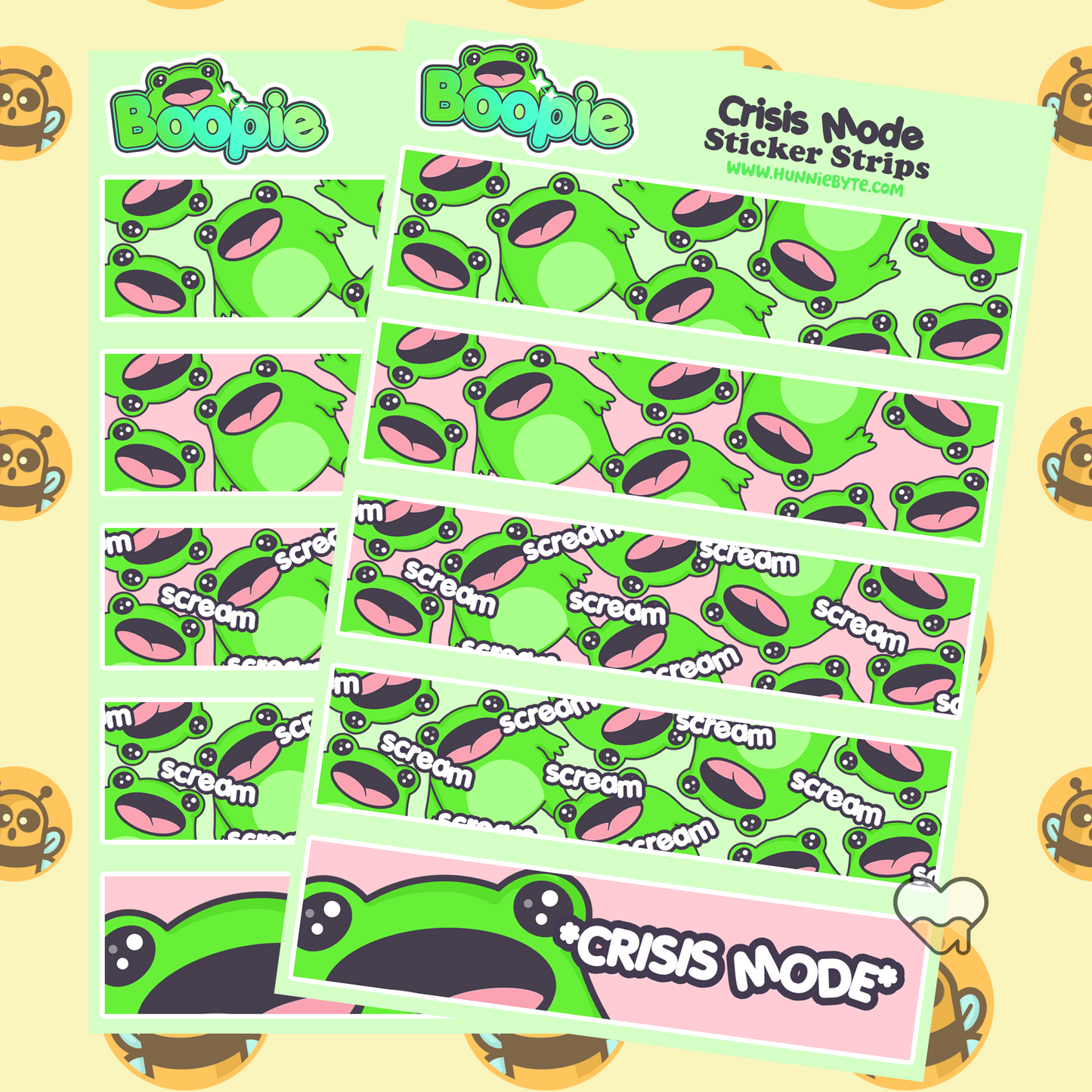 Boopie Crisis Mode Sticker Sheet