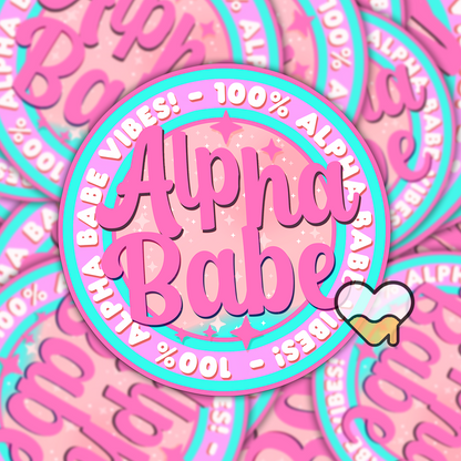 Alpha Babe Sticker