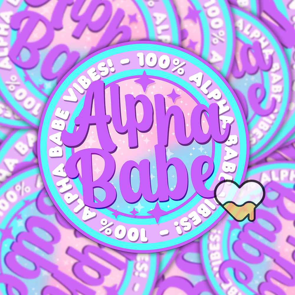 Alpha Babe Sticker