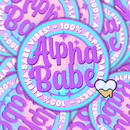Alpha Babe Sticker
