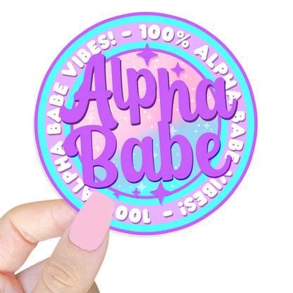 Alpha Babe Sticker