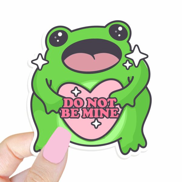 This image shows our adorable sticker finishes, Boopie Do Not Be Mine Sticker, which is available to purchase from HunnieByte.com