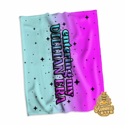 This image shows our Entering My Villain Era Blanket, which is available to purchase from HunnieByte.com