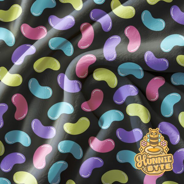 This image shows our Black Jellybean Blanket, which is available to purchase from HunnieByte.com