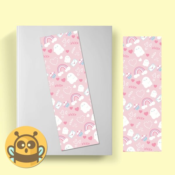 This image shows an hand-drawn adorable bookmark, Youre My Boo Bookmark, which is available to purchase from HunnieByte.com