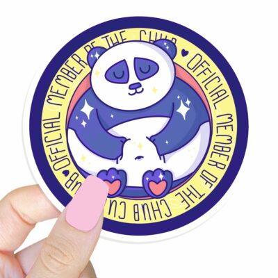 This image shows our adorable sticker finishes, Chub Cub Club Sticker, which is available to purchase from HunnieByte.com