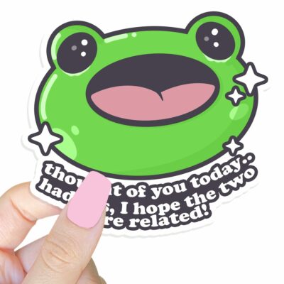 This image shows our adorable sticker finishes, Boopie Got Gas Sticker, which is available to purchase from HunnieByte.com