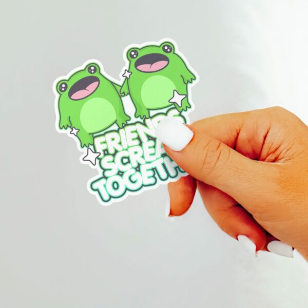 This image shows our adorable sticker finishes, Boopie Friends Scream Together Sticker, which is available to purchase from HunnieByte.com