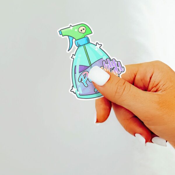 This image shows our adorable sticker finishes, Probably Luminol Sticker, which is available to purchase from HunnieByte.com