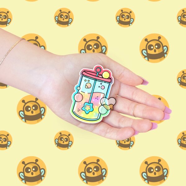 This image shows an hand-drawn adorable sticker, Kawaii Bubbles Sticker, which is available to purchase from HunnieByte.com