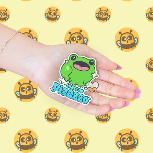 This image shows our adorable sticker finishes, Boopie No Pizazzo Sticker, which is available to purchase from HunnieByte.com