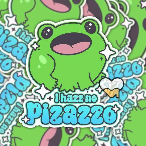 This image shows our adorable sticker finishes, Boopie No Pizazzo Sticker, which is available to purchase from HunnieByte.com