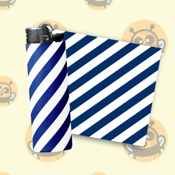 This image shows an adorable hand-drawn lighter wrap, Navy Cherry Lighter Wraps, which is available to purchase from HunnieByte.com