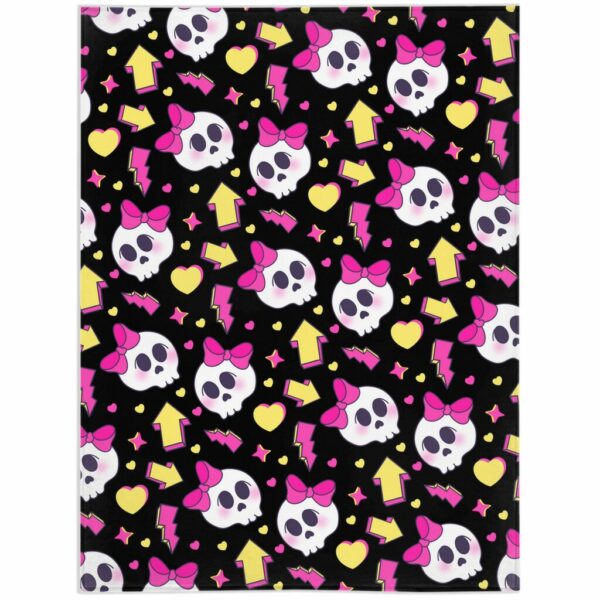 90s Skull And Bows Black - Image 2